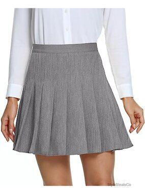 Pleated High Waist Mini Skirt Inner Shorts Full Swing Tennis